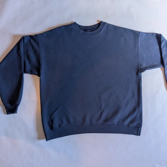 Hanes EcoSmart Dark Blue Sweatshirt - Picture 4 of 4